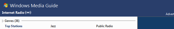 windows media radio guide